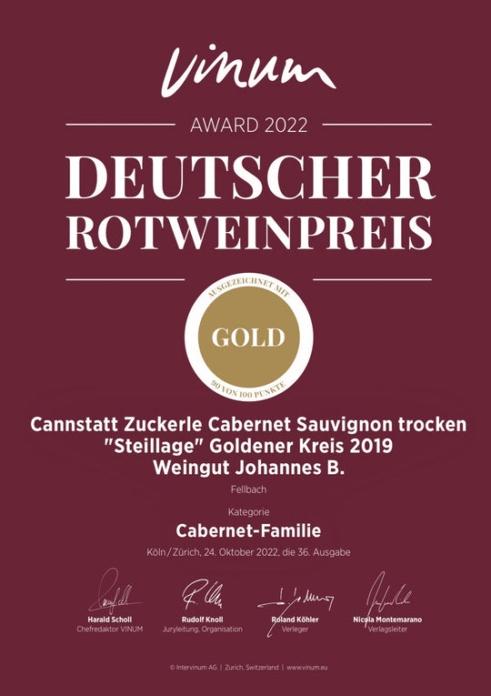 2020 Cabernet Sauvignon "Steillage" im Holzfass gereift trocken